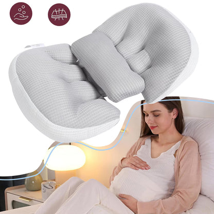 ™PillowRid-כרית תמיכה ייעודית להריון שנועדה להעניק תמיכה לבטן בזמן מנוחה ושינה